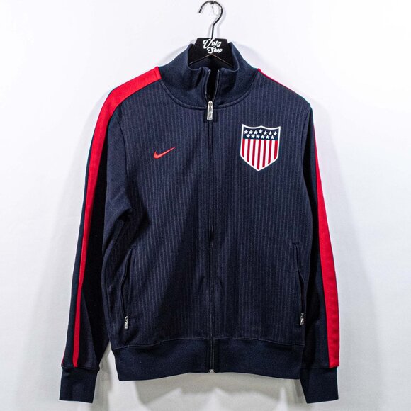 Nike USA Soccer Centennial Zip Up Track Jacket Warm Up Large Futbol Blokecore - Picture 1 of 10